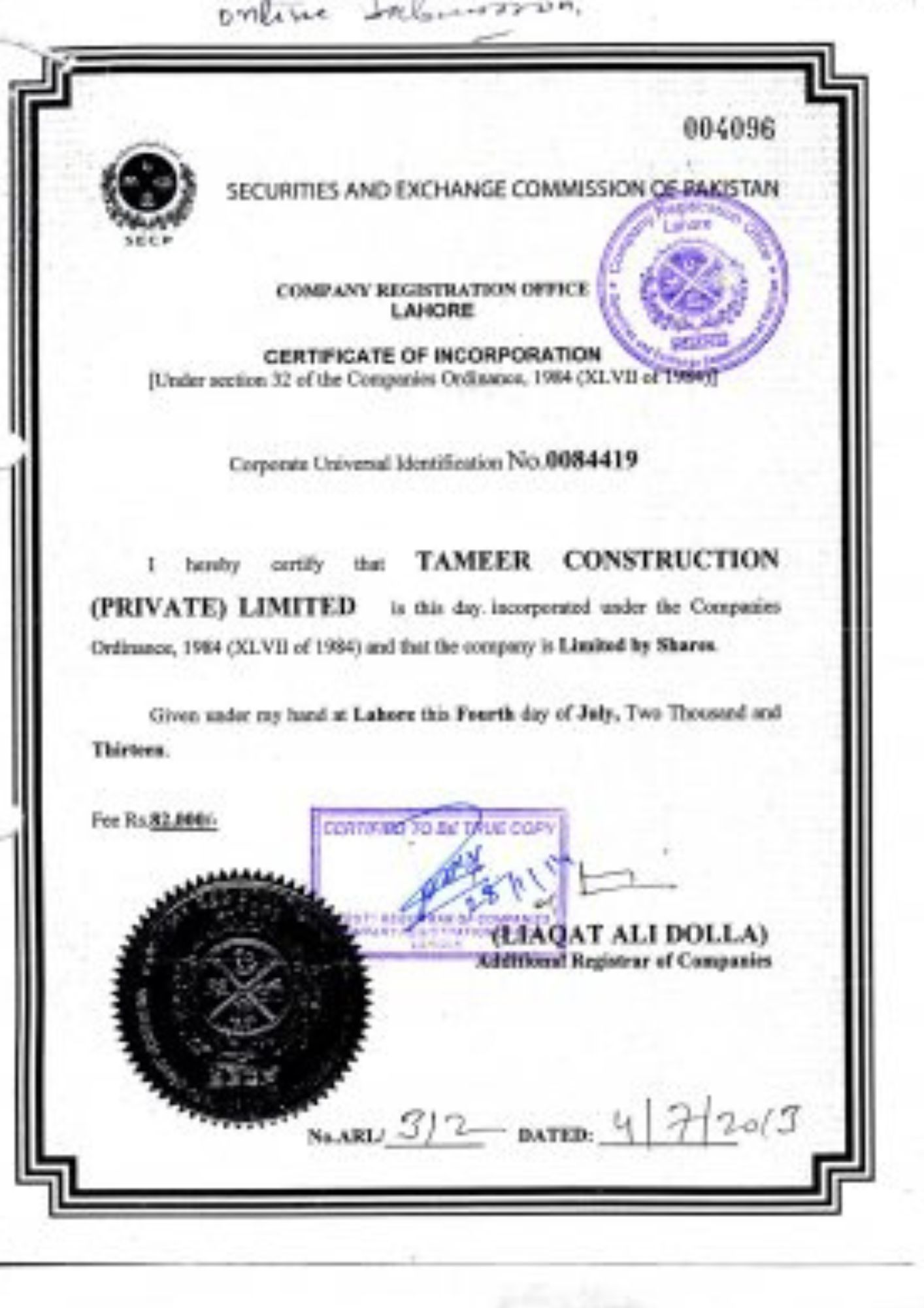 SECP Registered